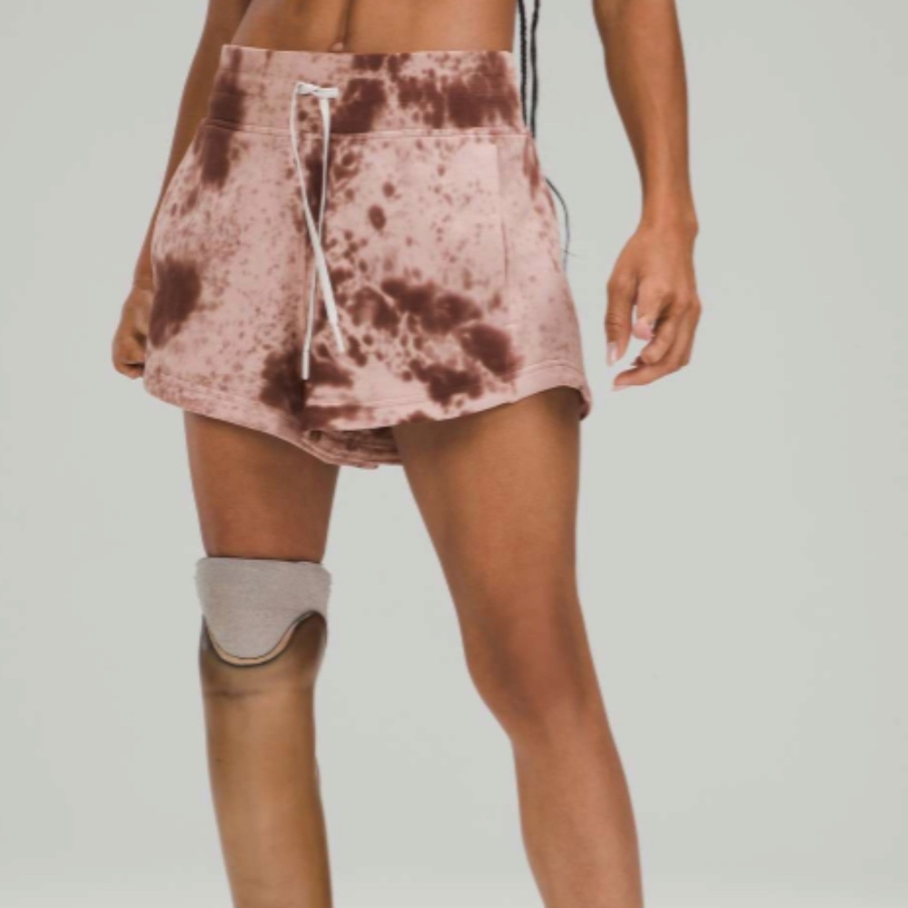 Lululemon Inner Glow Short 3" *Terry Marble Dye Silky French Press Size 8